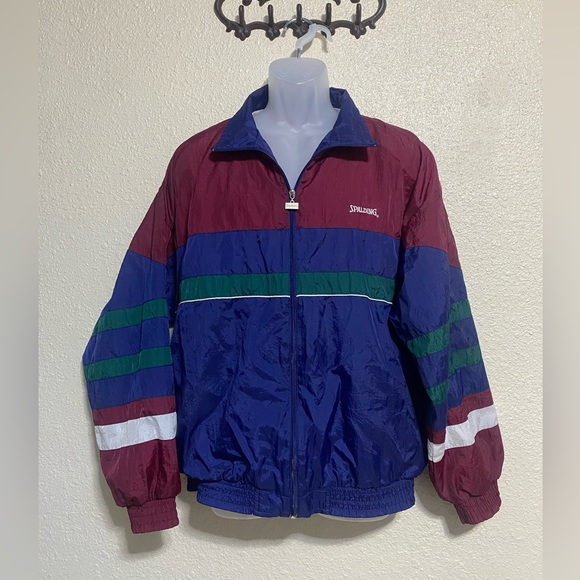 Spalding Other - Spalding windbreaker track suit jacket, lined full‎ zip unisex size large